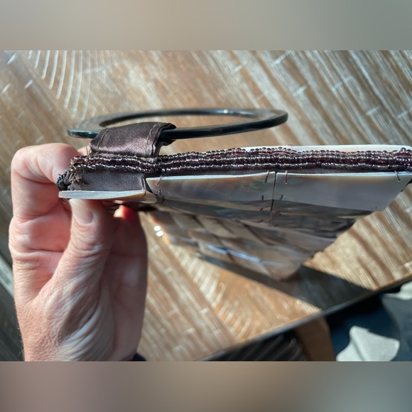 Mod by Design | Mother of Pearl | Glass Bead | Wristlet | Clutch | 5.25 x 10 - Picture 6 of 12